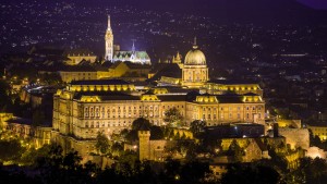 Mathias Church and Buda Castle at night